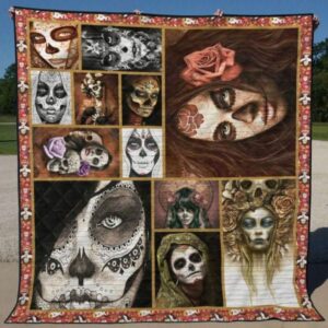 Skull Quilt Blanket Ver 29  Quilt